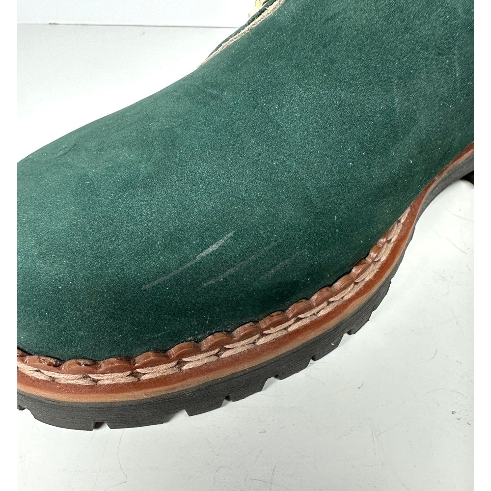 Almrausch Green Suede Tyrolean Shoes Austrian Haferlschuhe Women 6.5 US/4.5 UK - Picture 3 of 8